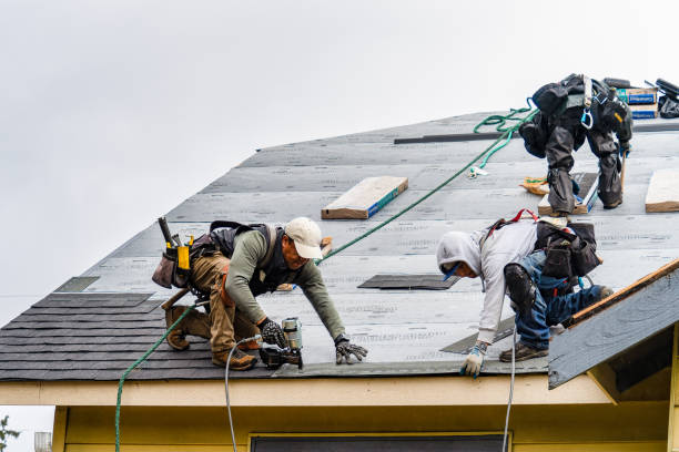 Professional Roofing technician working in Manson, IA